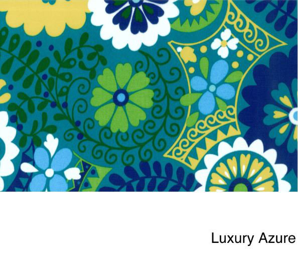 Outdoor 5'' Seat Cushion, Luxury Azure