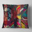 Jésus sur un dessin abstrait en bois - coussin abstrait imprimé-29516107-29516111