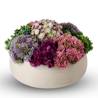 Artful Interiors Sedum Floral Arrangement in Pot