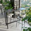 Maurietta Stone Top Metal Base Dining Table-368727293