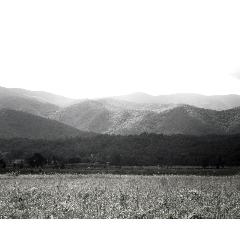 «Black and White Smoky Mountains», reproduction sur toile, H 20 po x l 30 po
