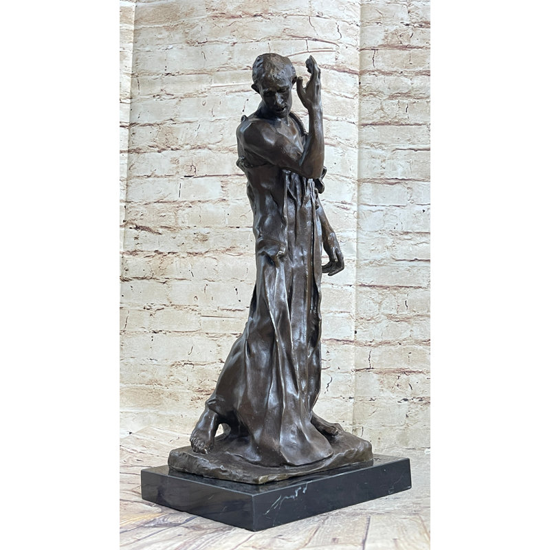 Pierre de Wiessant, sculpture monumentale en bronze par Rodin