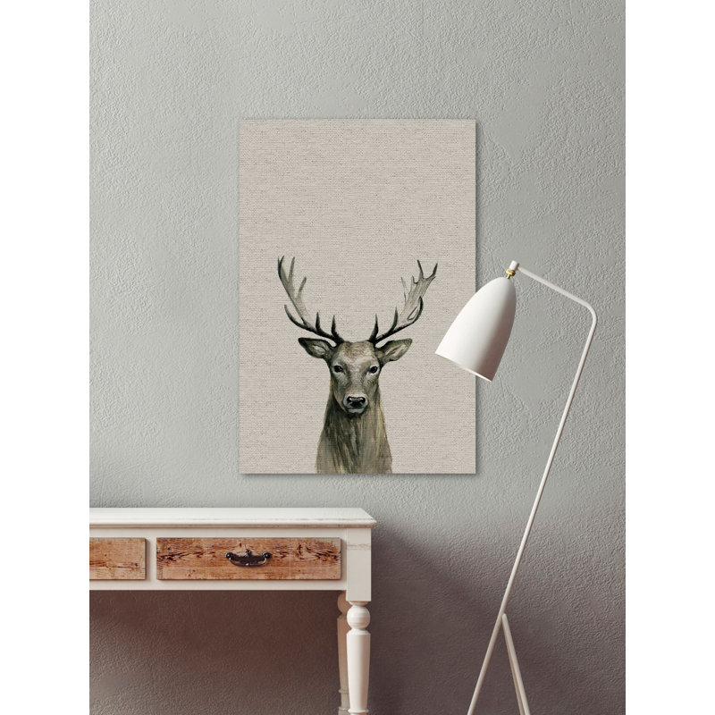 «Staring Buck II», reproduction sur toile tendue, H 60 po x l 40po x P 1,5 po