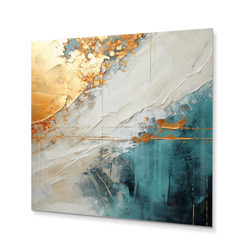 - Art mural abstrait en métal, H 24 po x l 24 po x P 1 po
