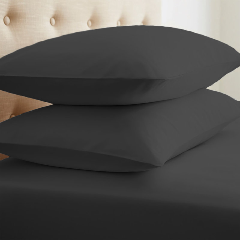 Taie d'oreiller Simply Soft ™ Premium, Standard, Noir