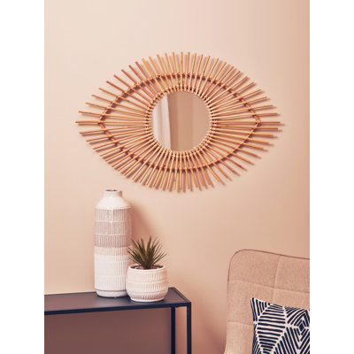 Beneduce Rattan Flat Mirror