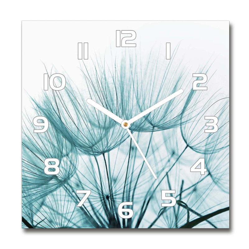 Heidbreder Glass Wall Clock, White