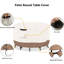 Housse de table ronde d'extérieur robuste et imperméable pour ensembles de table et chaises de patio-1400783930