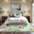 Floral Machine Washable Rug with Non Slip TPR Backing, Non Shedding Soft Low Pile Rug for Living Room Bedroom Nursery-169897871