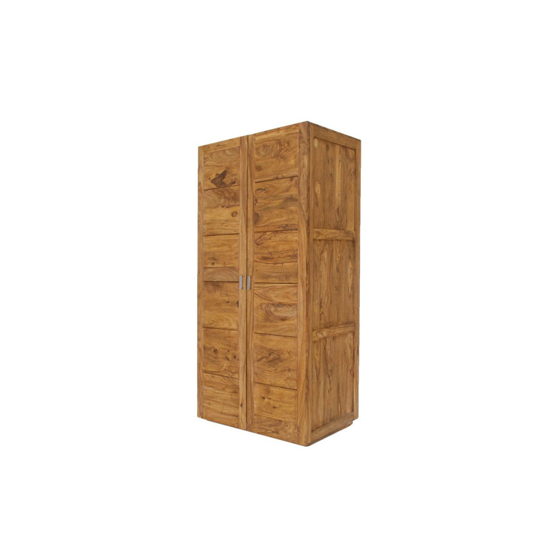 2 Door Solid Wood Wardrobe