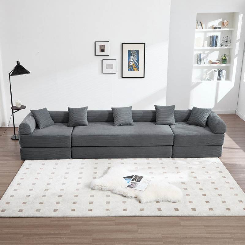 Canapé convertible pliant, Gris