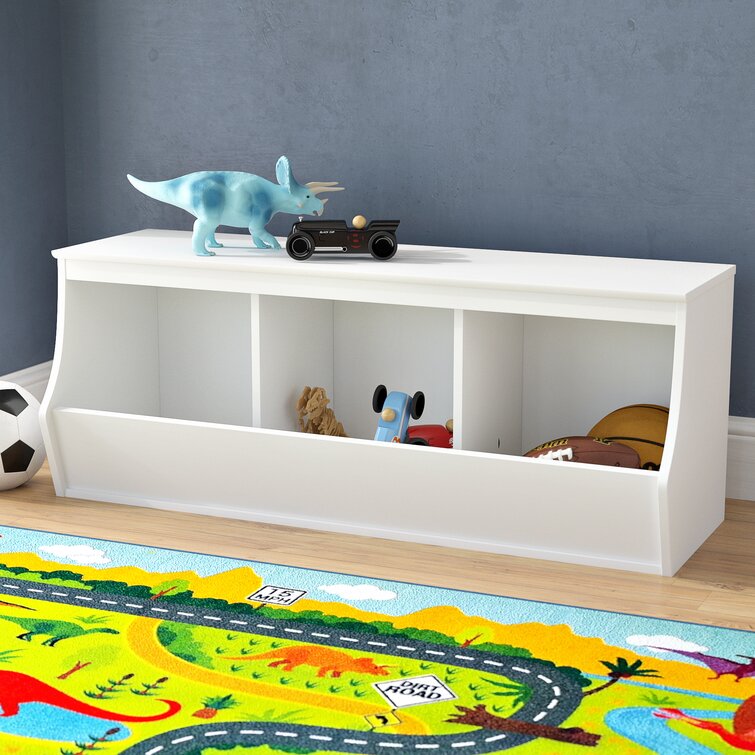 Quinten Toy Organizer with Bins Rebrilliant Finish: White