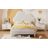Twin Size Upholstered Cloud-Shape Bed ,Velvet Platform Bed With Headboard,No Box-Spring Needed