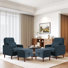 Upholstered Armchair with Footstool