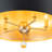 5-light Metal Conical Drum Pendant 