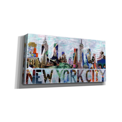 «New York» par Artpoptart, art mural sur toile