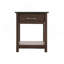 Table de chevet contemporaine en bois avec tiroir et tablettes