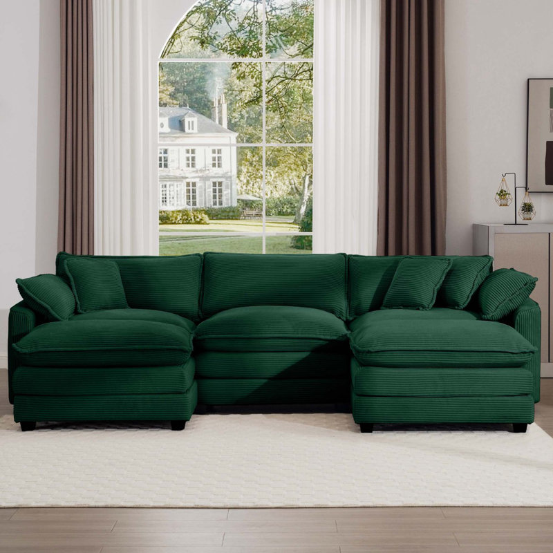 Canapé-lit modulaire Modern, Vert