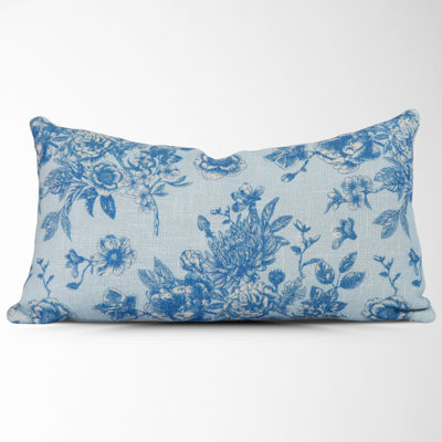 Floral Cotton Pillow Cover