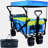 Collapsible Wagon 140L Wagons Carts Foldable With Removable Canopy, Folding Wagon Cart With Wheels For All-Terrain With Brake, Foldable Wagon With Cooler Bag, For Camping Beach Shopping-106912370-106912368