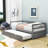 Twin Wooden Daybed with Twin Size Trundle-1877143000