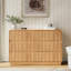 Commode 6 tiroirs, commode double en bois Eliran