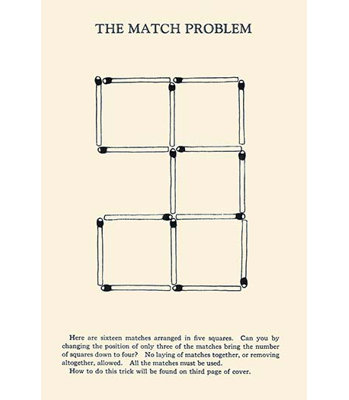 « the match problem » par harry houdini, impression