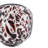 Clear Glass Accent Vase With Artistic Amber Spots