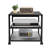 19.7" 3-Tier AV Media Stand Audio-Video Media Rack With Wheels