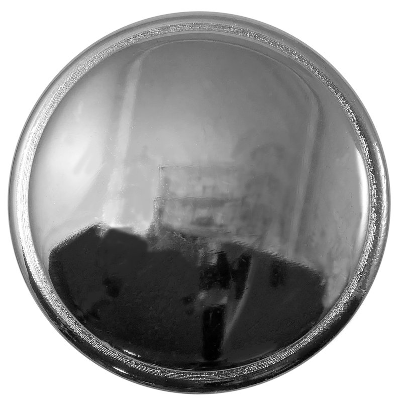 Polished Nickel Round Cabinet Knob with Mounting Hardware