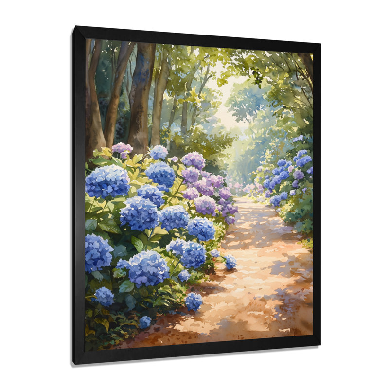 Bergues - salon d'art mural floral, H 44 po x l 34 po, Reproduction encadrée d'une seule photo, Noir