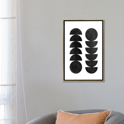 Formes noires - impression d'art graphique