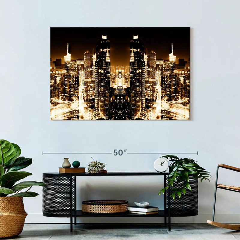 Keesha NYC Reflection - Night Skyline II