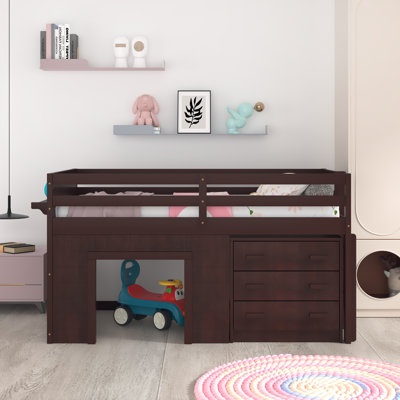Gerick Twin Loft Bed With Drawer