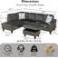 Canapé modulaire en flanelle 3 pièces-521368005-521368003