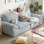 Canapé modulaire en chenille bleue-2058466885