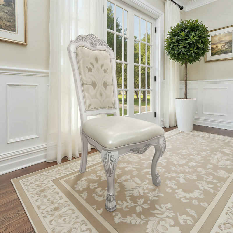 Ensemble de 2 chaises d'appoint en os et gris Adison