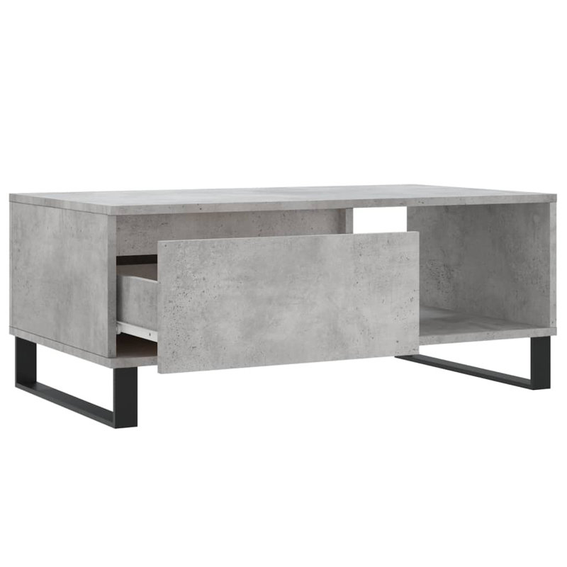 Miru Coffee Table with Storage, Concrete Grey