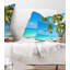 Coussin lombaire de plage tropical photographie
