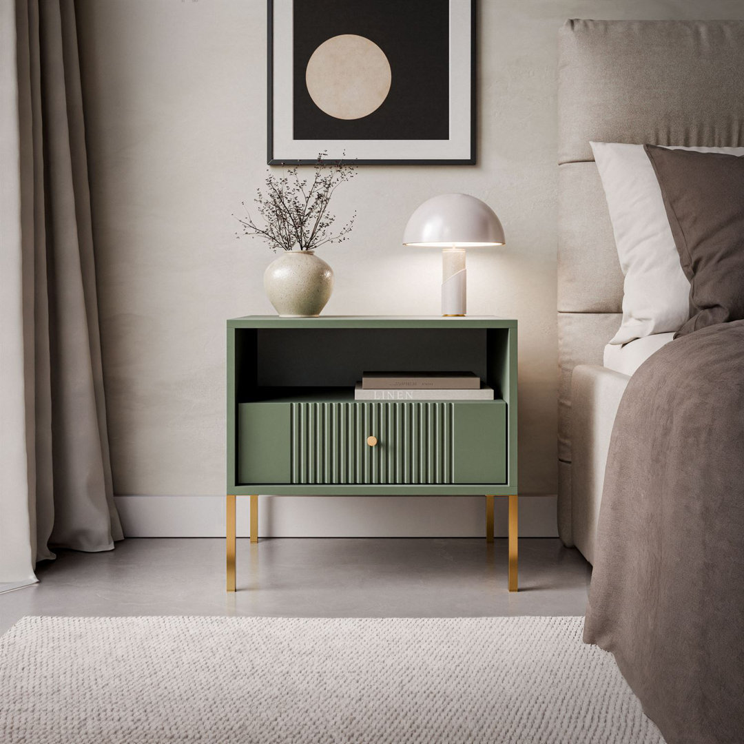 54cm W Plywood / Laminate Board Bedside Table