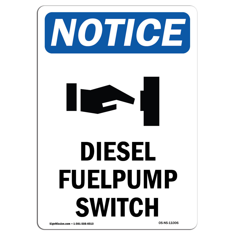 SignMission Diesel Fuel Pump Switch Sign Wayfair