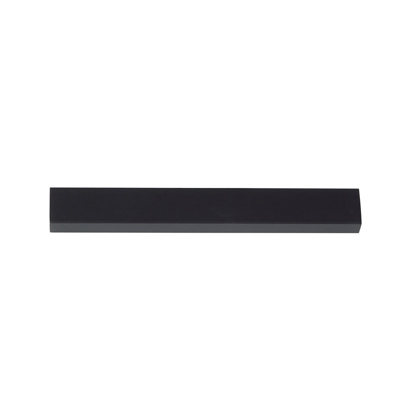 Matte Black Aluminum Finger Cabinet Pull Set with Mounting Hardware