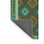 Tapis de couloir brun / vert / jaune en laine / polyester tissé à la machine 2 pi x 5 pi Southwestern