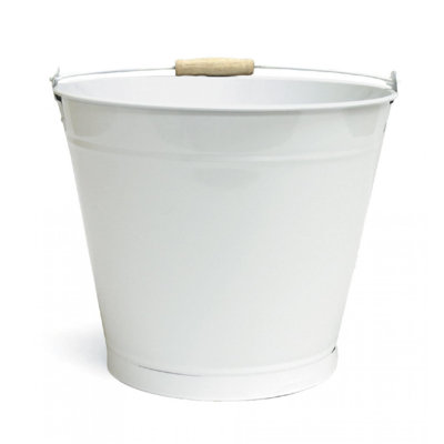 Seau à poignée blanche