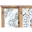 Armoire décorative creuse à 4 portes, armoire de rangement en bois vieilli avec tablettes réglables, design unique pour la cuisine, la salle à manger, le salon, le vestibule-1990405343