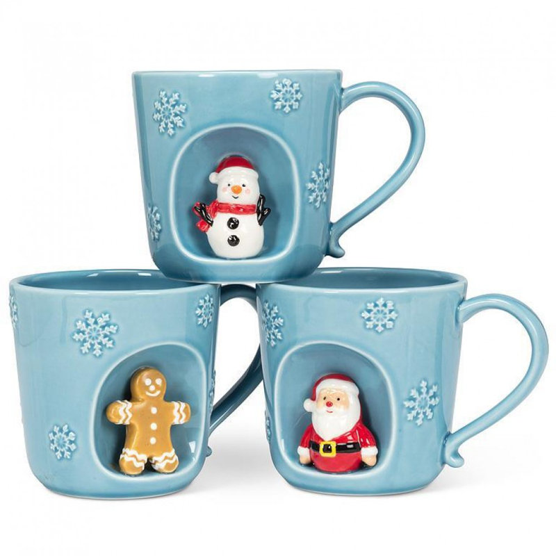 Snowflake With Santa Mug