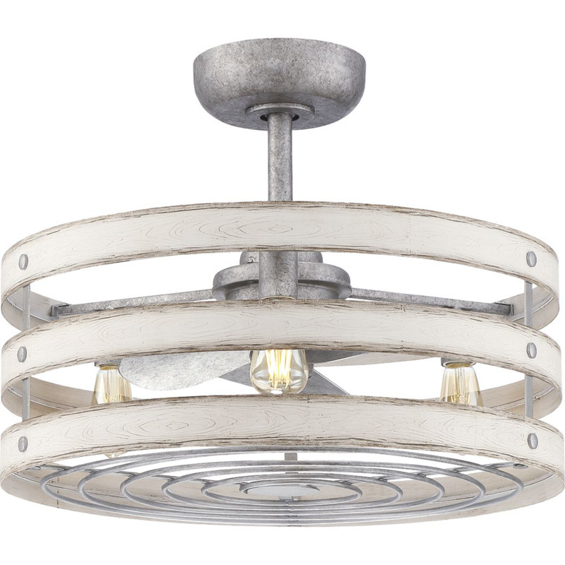 Gulliver 23.5'' Ceiling Fan with Light Kit, Galvanized