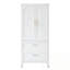 Armoire en métal Simran avec 2 tiroirs et tringle-2137697594