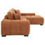 Canapé modulaire rembourré en tissu Octavia Orange