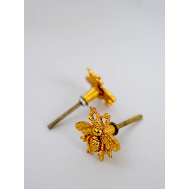 Ovalle 4mm Length Novelty Knob, Gold